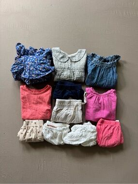 Baby Girls Summer Mix & Match Top & Bottom bundle